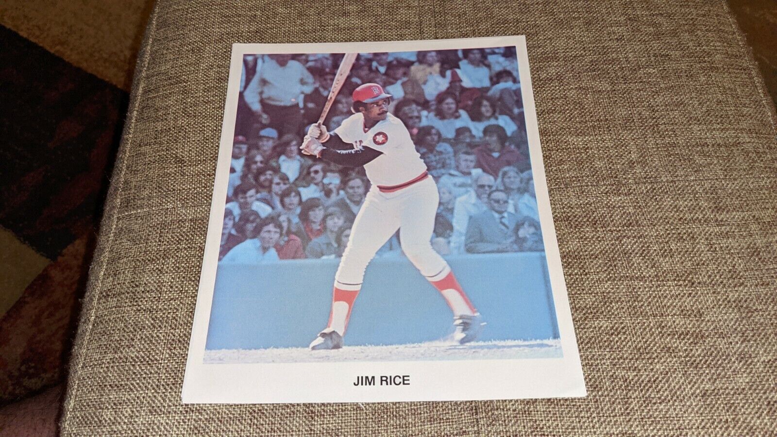 Jim Rice Boston Red Sox 1976 Team Issued 7 x 8 1/2