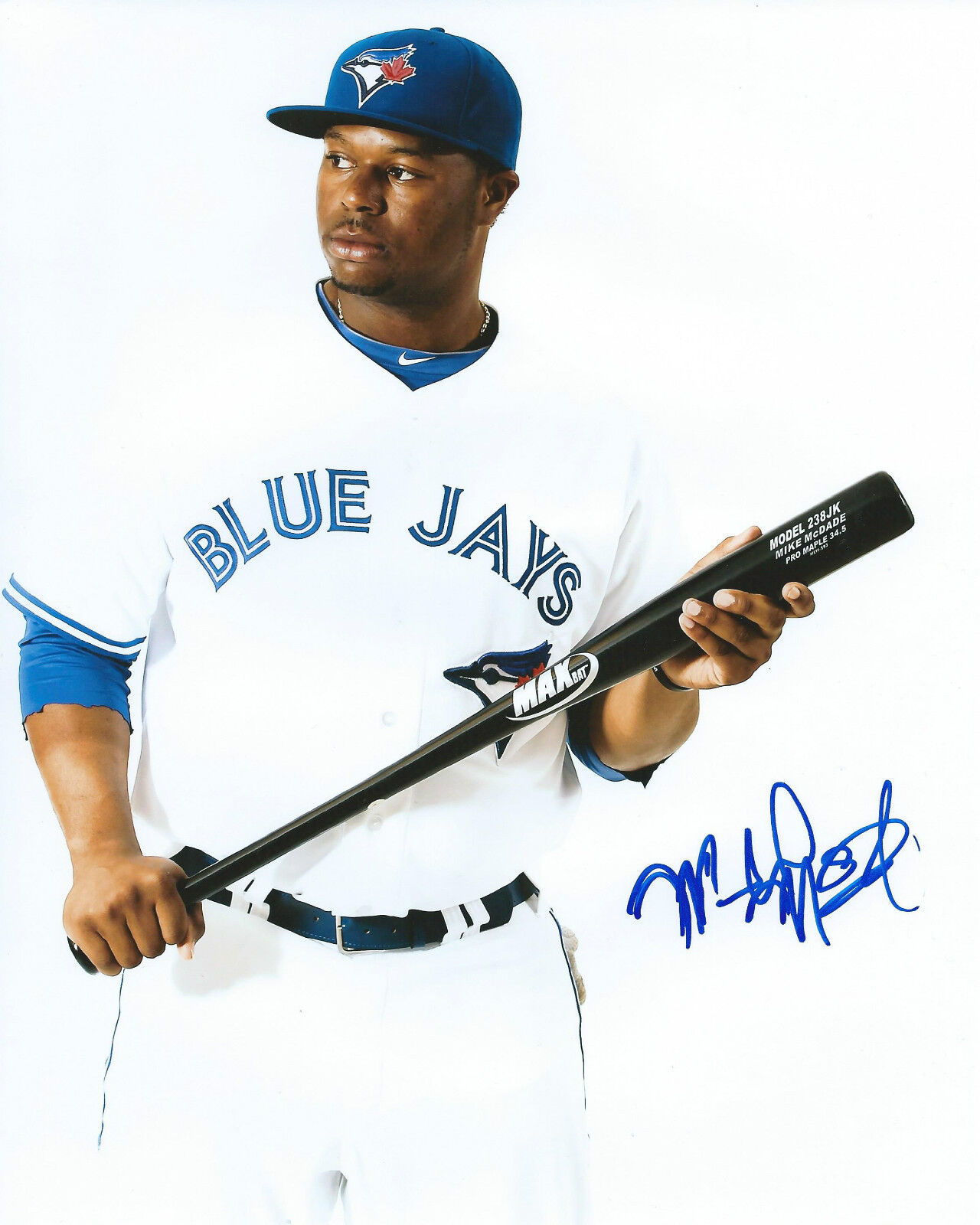 **GFA Toronto Blue Jays *MIKE MCDADE* Signed 8x10 Photo Poster painting M1 COA**