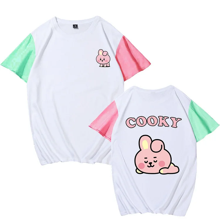 BTS Baby Cooky Cute Colorblock T-shirt