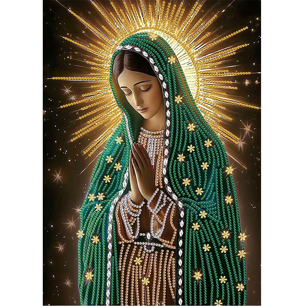 Our Lady 30*40cm(canvas) special shaped drill diamond painting
