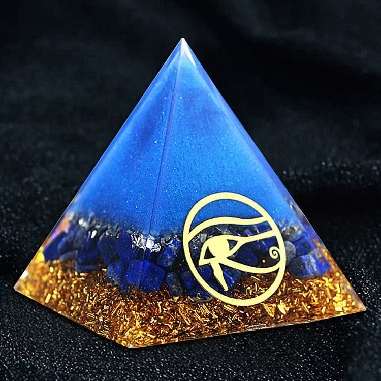 FREE Today: "Energy Generator" - Eye of Horus Lapis Lazuli Orgone Pyramid