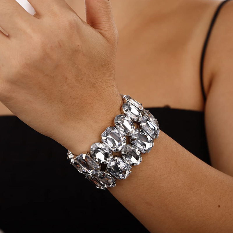 Women Double Layered Rhinestone Bracelet | Oxredo Shop Ramadan Sale