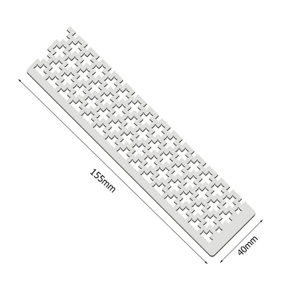 125 5D Drawing Ruler Practical Metal Square Drill for Art Crafts (A 30mm)