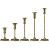 Vintage Spiral Candle Stick 5PCS Set Home Wedding Table Decor