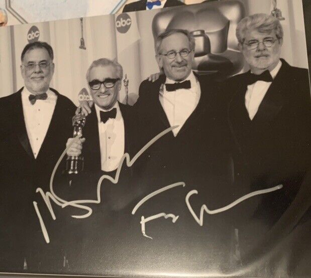 martin scorsese Francis Ford Signed Auto 8x10