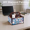 DIY-Fuchs, Holz-Diamantmalerei, Handheld-Aufbewahrungsbox-Kit, Tischkunstdekoration, Dekoration