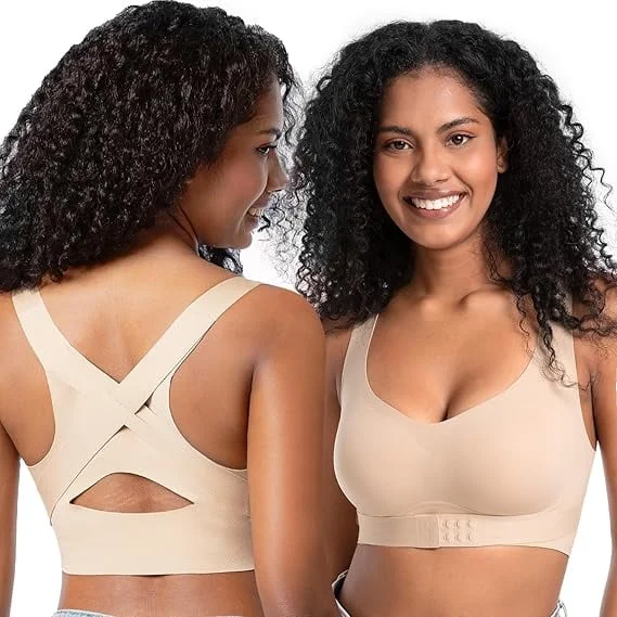 Front Buckle Push-Up Bra for Hunchback Correction
