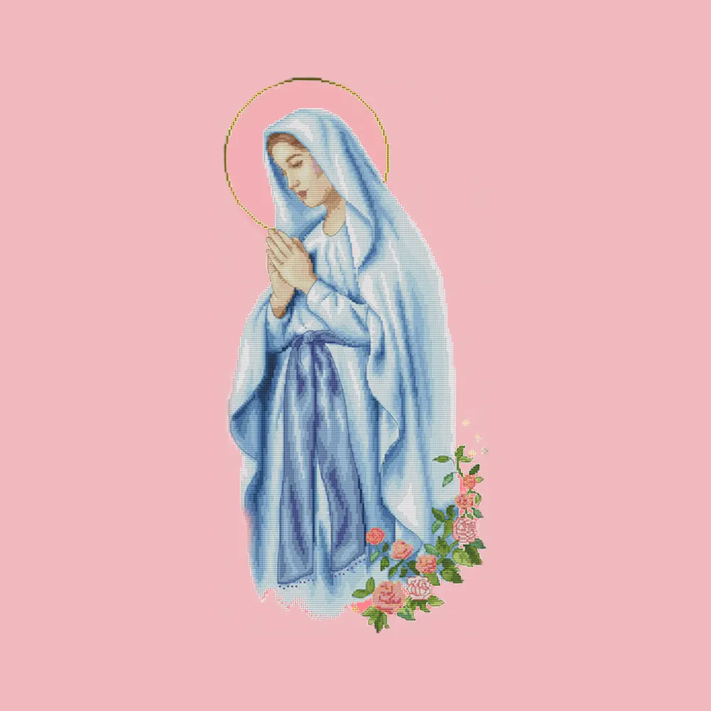 14ct Stamped Cross Stitch - Virgin Mary(57*31cm)