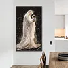 Soft Light Holy Mother Special Shaped 5D DIY Partial Drill Diamond Painting Kits for Adults Beginners Home Decor Diamonds Dots Gem Art Kits Large Size 15.75x27.56inch