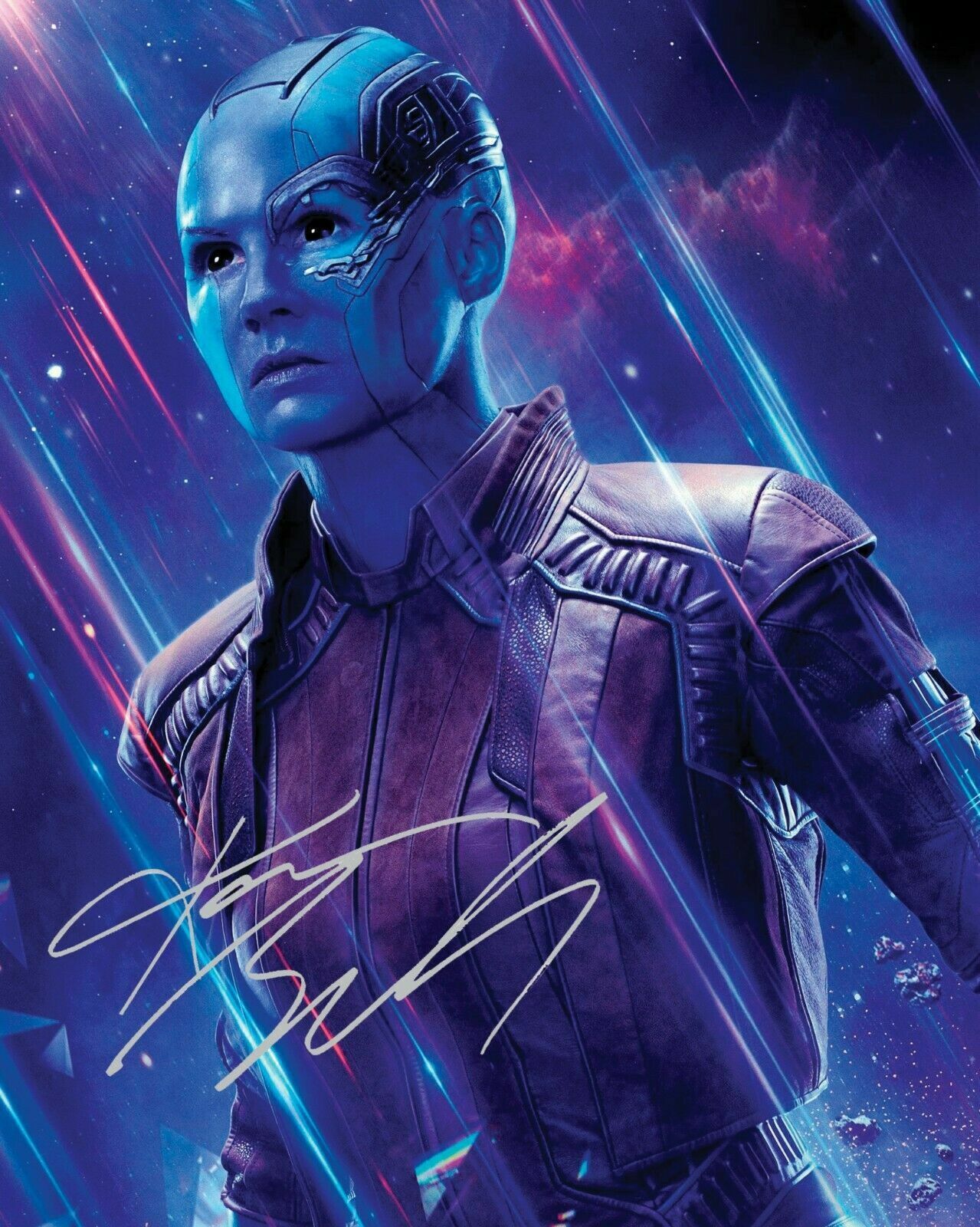 KAREN GILLAN - NEBULA - AVENGERS SIGNED AUTOGRAPHED A4 PP Photo Poster painting POSTER