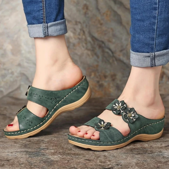 summer soft footbed orthopedic sponge sandals