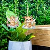 6Pcs Wolke Katze Garten Pfähle - 5d DIY Handwerk Dekoration