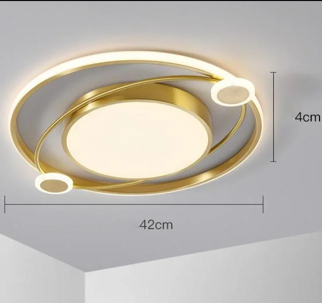 Copper Nordic Light In The Bedroom Simple Modern Led Ceiling Lamp Creative Personality Room Lighting Living Room Lamps