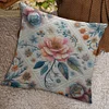 Spring Flower-11CT Stamped Cross Stitch Pillowcase 45*45cm tapestrymarket
