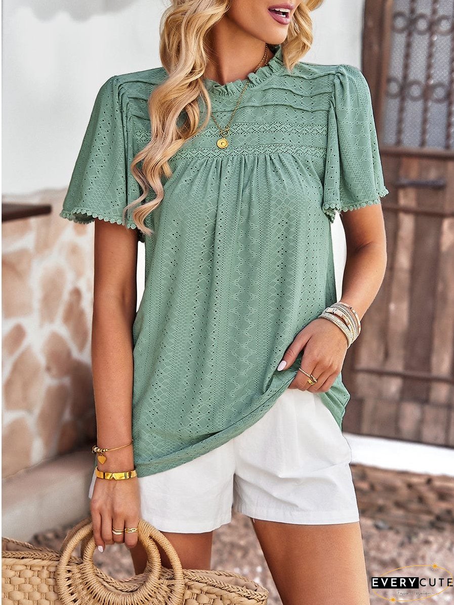 Spring Waffle Knit T-Shirt
