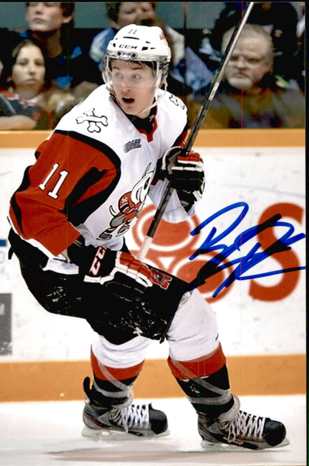 Brendan Perlini SIGNED 4x6 Photo Poster painting NIAGARA ICE DOGS / EDMONTON OILERS #3