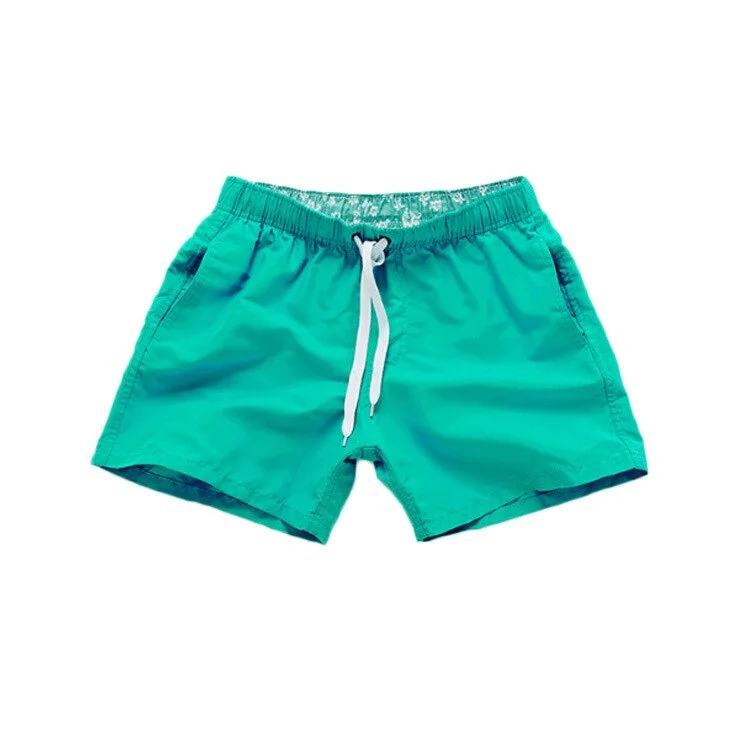 Beach Pants Men's Swimming Shorts Solid Color Three-point Loose Fitness Sports Casual Short Classic Men Clothing Male Swim Wear