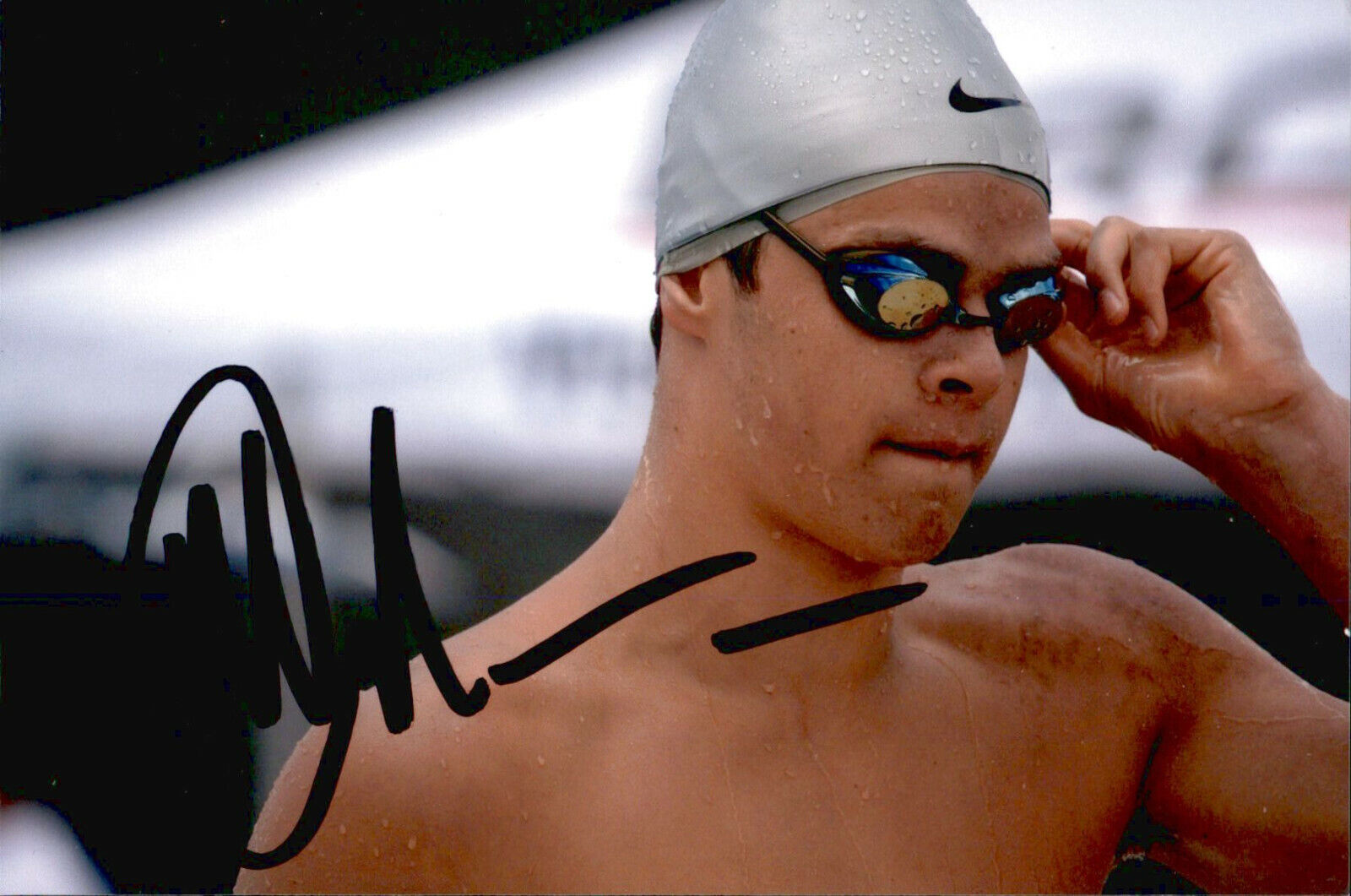 Michael Andrew SIGNED 4x6 Photo Poster painting SWIMMER / SWIMMING / OLYMPICS / TEAM USA