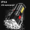 P7900 Super Bright Flashlight Portable USB Waterproof Hiking Searchlight