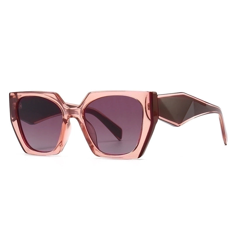 Fashion Solid Color Pc Polygon Full Frame Women's Sunglasses