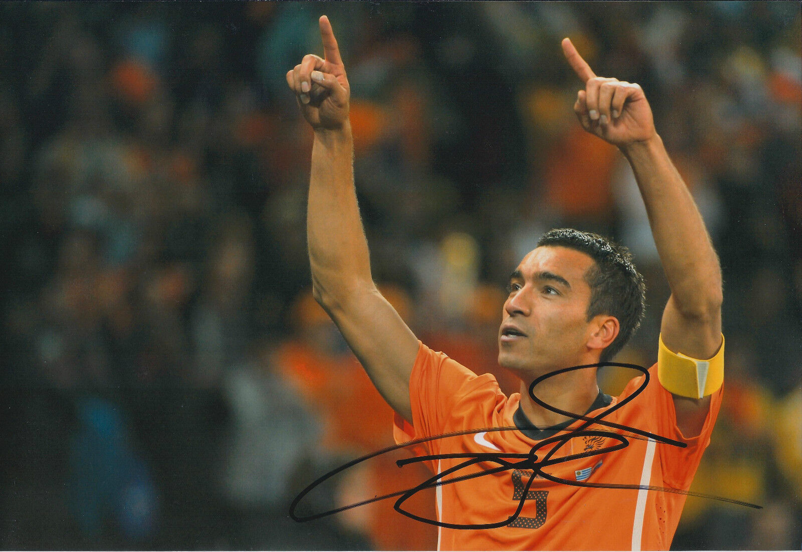 Giovanni VAN BRONCKHORST SIGNED Autograph 12x8 Photo Poster painting AFTAL COA Dutch Football