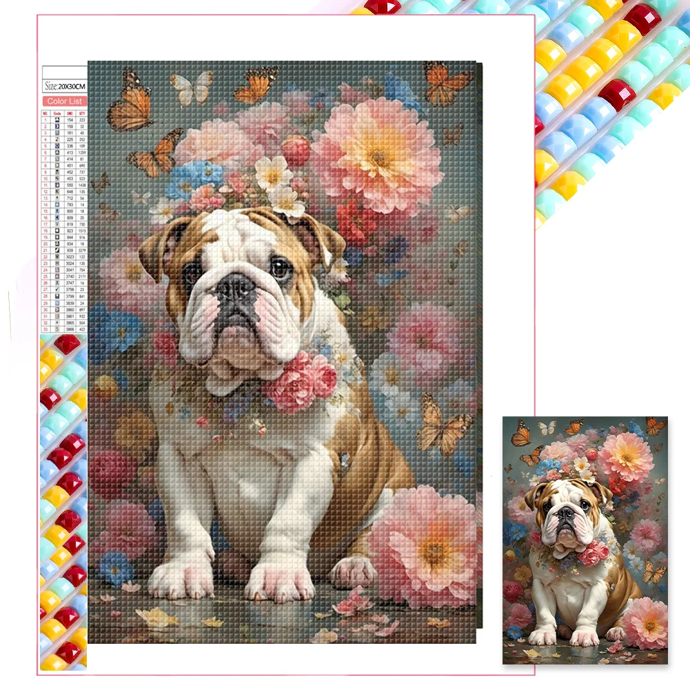 Diamond Painting - Full Square Drill - Dog(Canvas|25*35cm)