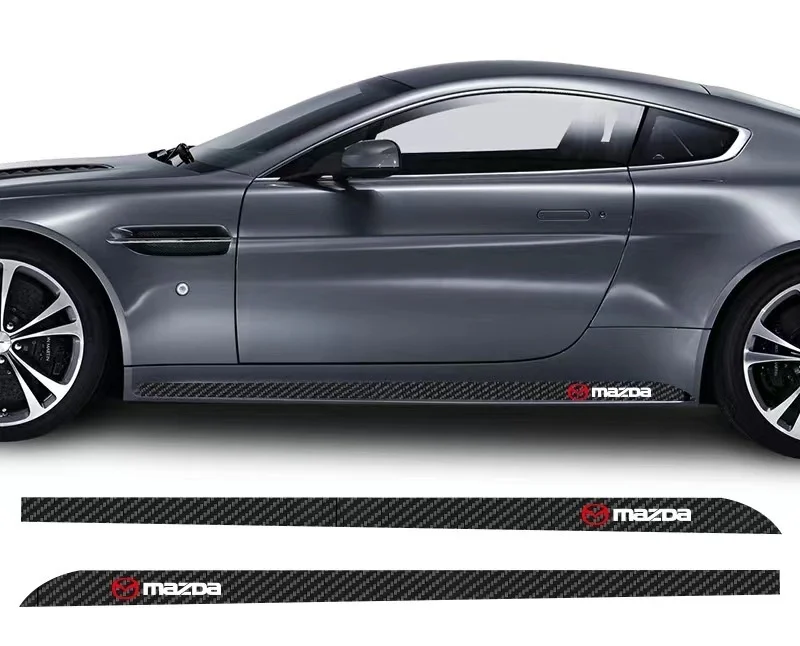 Car side skirt carbon fiber sticker