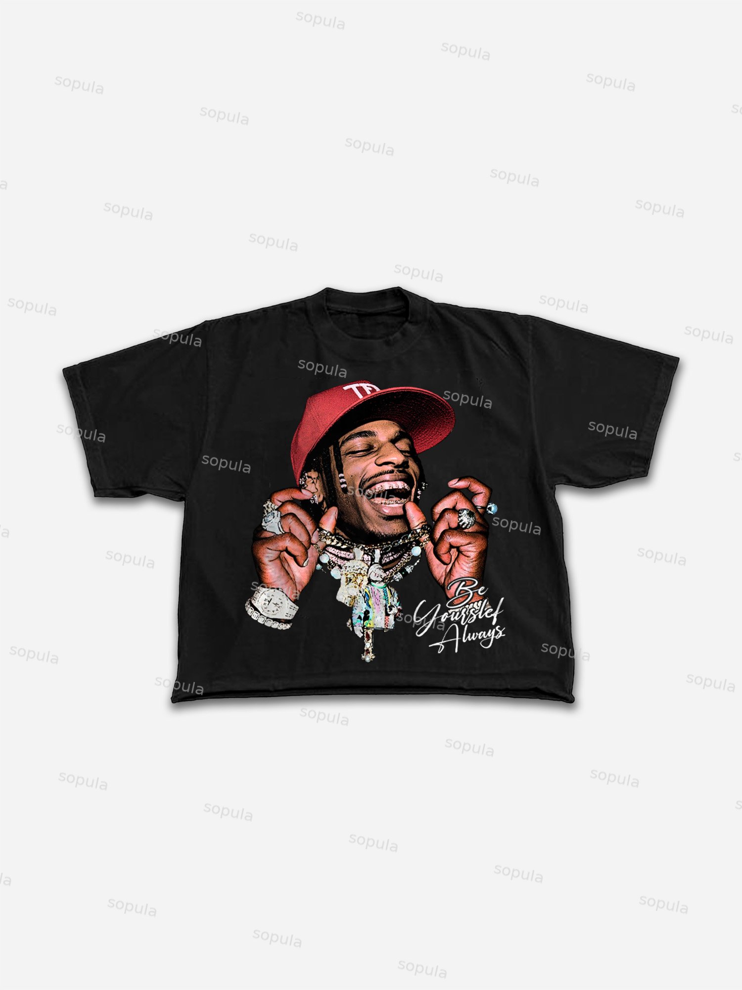 Vintage Street Character Graphic Cropped T-shirt