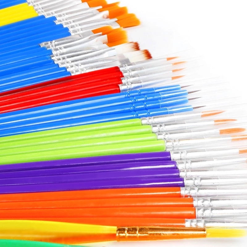 Simple Nylon Oil Painting Hook Line Pen Flat Brush