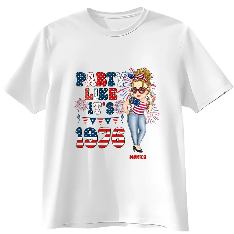 Personalized T-Shirt-Party Like It's 1976