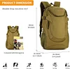 Taktischer Rucksack 25L Wasserdicht Trekkingrucksack Militarischer Molle Rucksack fur Camping Trekking Reisen