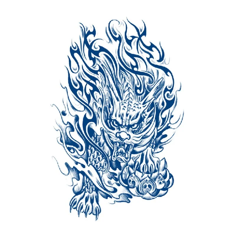 Juice Ink Tattoos Body Art Lasting Waterproof Temporary Tattoo Sticker Scorpion Snake Tatoo Arm Fake Sun Tatto Women Men