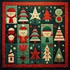 (Multi-Style) Christmas Tree-14CT Stamped Cross Stitch 40*40cm/15.75*15.75in