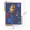 30 * 40CM - Rundbohrer Diamantmalerei - Fußballstar mbappe