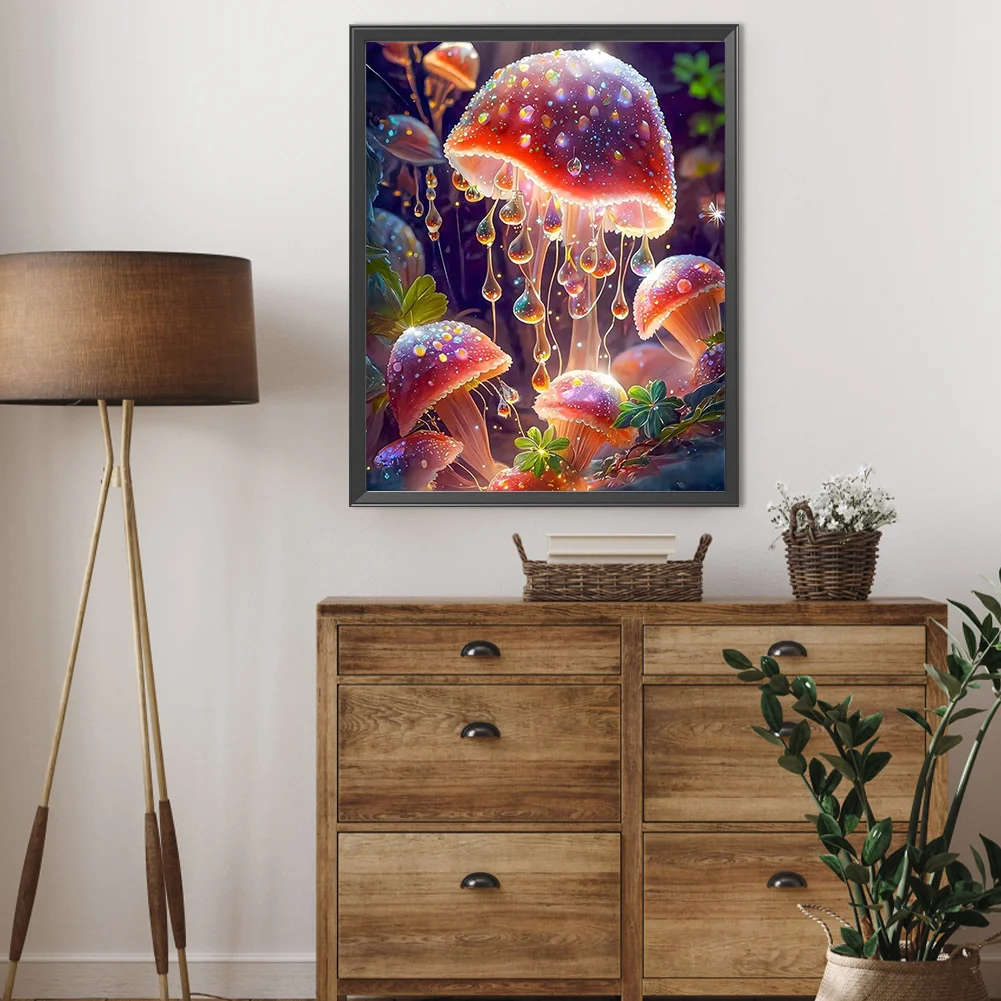 Diamond Painting - Full Round Drill - Mushroom(Canvas|40*50cm)