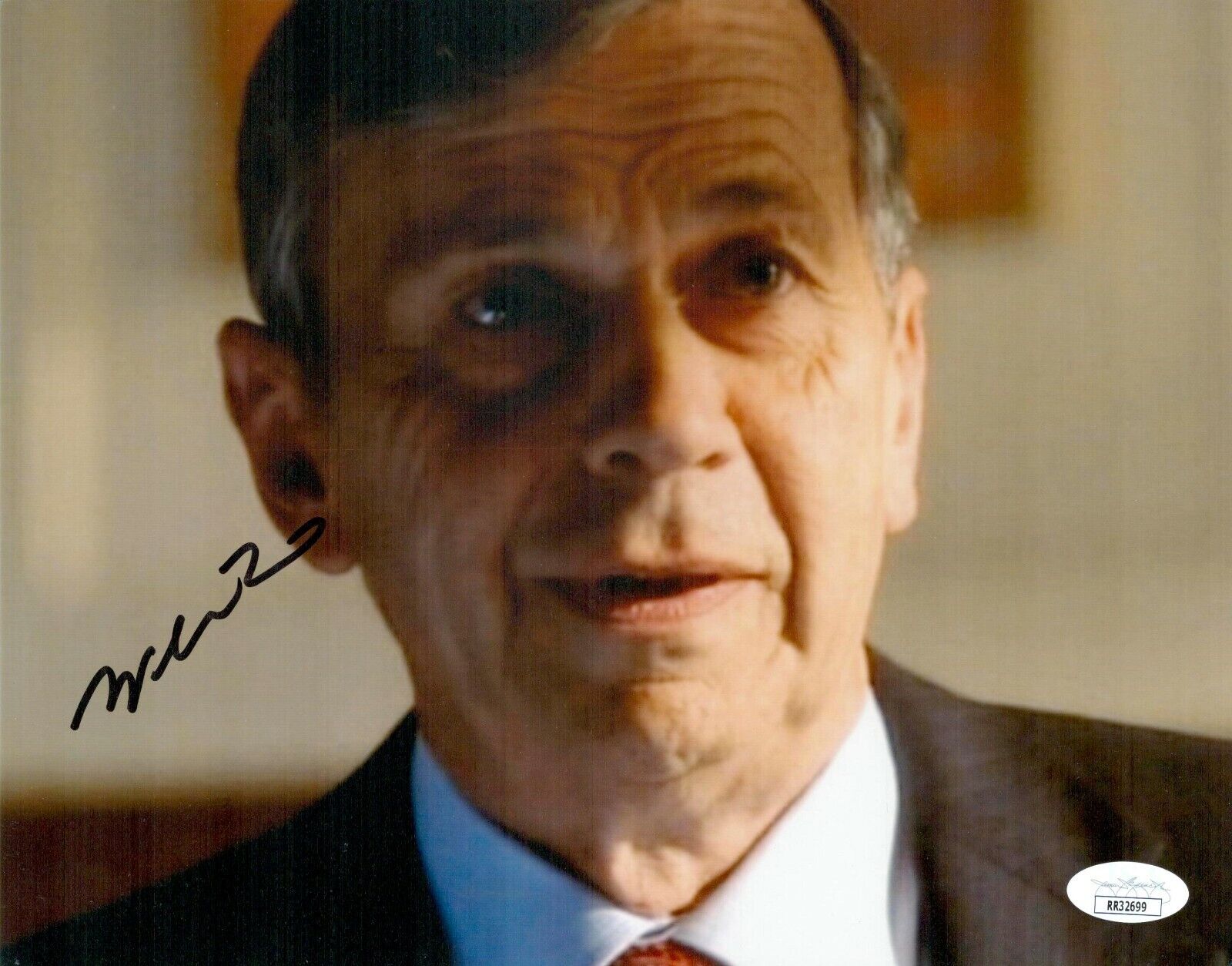 WILLIAM B DAVIS Signed X-FILES 8x10 Photo Poster painting Cigarette Man Autograph JSA COA Cert