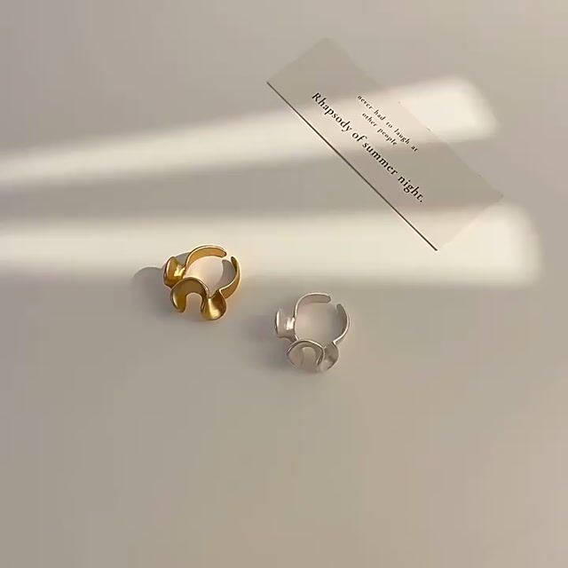 Wave Gold Plated Ring