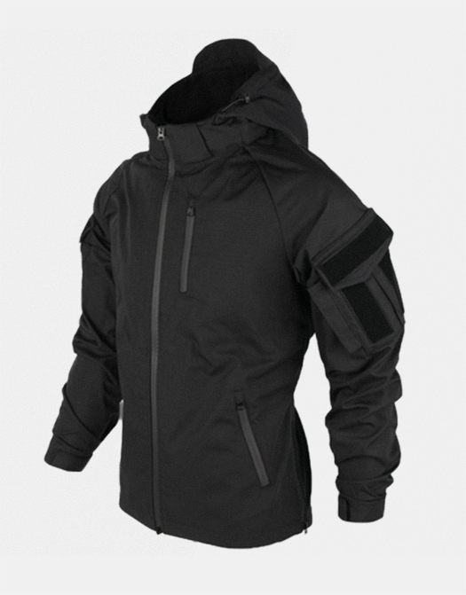 Black And Gray Arms Tactical Jacket / TECHWEAR CLUB / Techwear