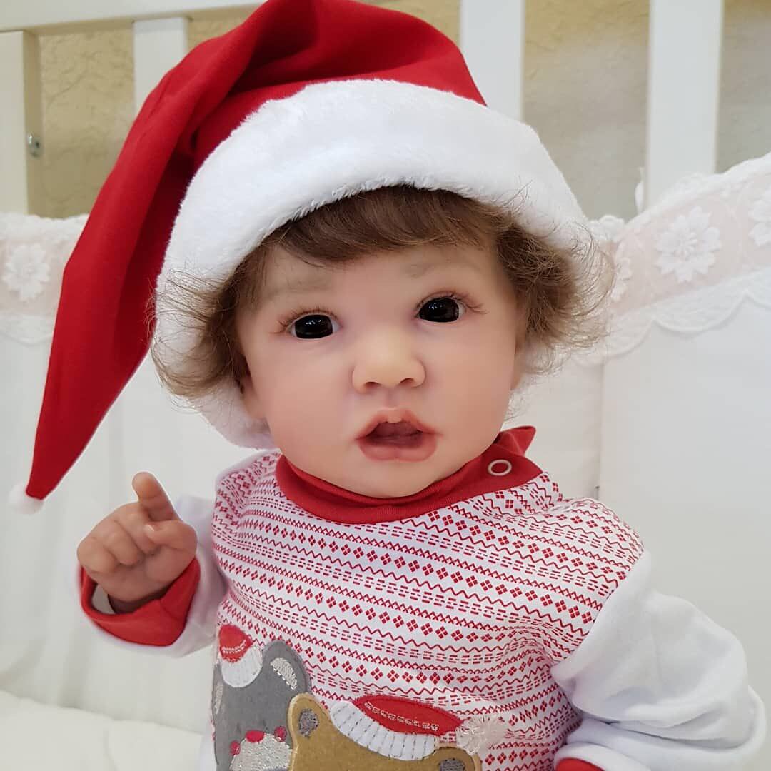 [Christmas Specials]12"Baby Girl Nora, Real Lifelike and Cute Silicone Vinyl Reborn Baby Doll,Christmas Gift