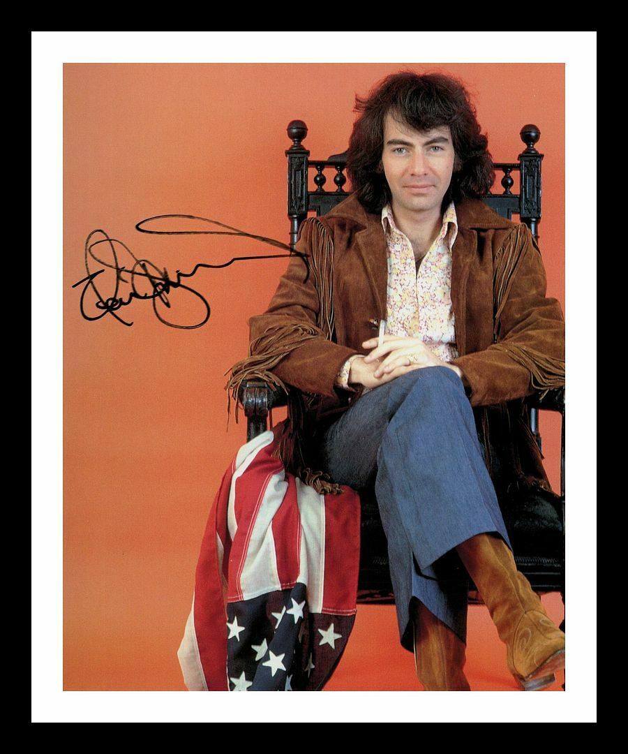 Neil Diamond Autograph Signed & Framed Photo Poster painting 1