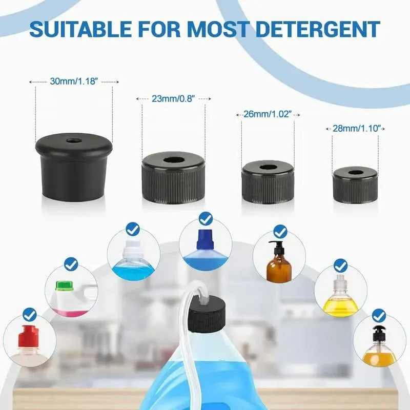 Smooth pump action sink soap dispenser extension tube kit for dish soap and detergent