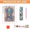 World in Key Full DIY 3D avec perforatrice carr&eacute;e diamant&eacute;e kits d&rsquo;art pour adultes/d&eacute;butants, id&eacute;es cadeaux d&eacute;coration murale maison d&eacute;coration murale diamant &agrave; points et peintures arts du tableau 17,72x25,59 in (ZQA6875)
