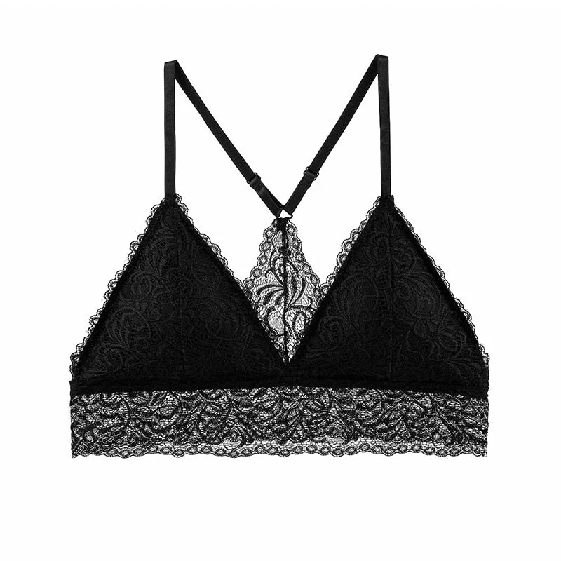 Lace Sexy Bra French Style Lingerie Wireless Thin Underwear Sexy Bralette Soft Push Up Bras For Women Free Shipping New BANNIROU