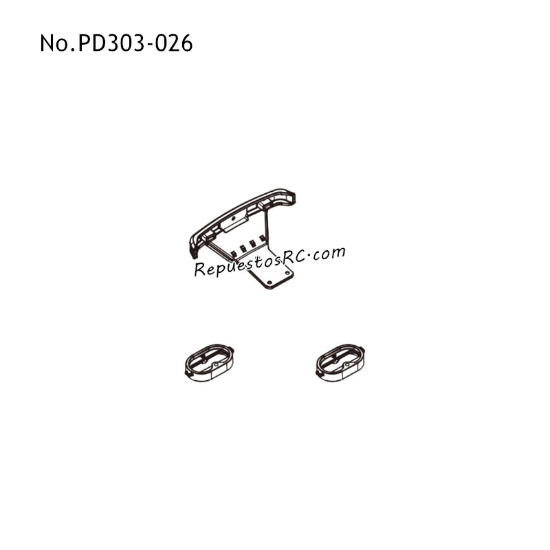 PD RACING TR16ii Piezas para Coches RC Bucle del Parachoques y Parachoques PD303-026