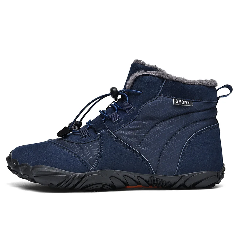 Men's Non-slip Waterproof Warm Fleece High Top Outdoor Boots