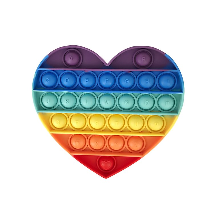 ToyTime 2023 New Hot Rainbow Pop Push Bubble Fidget Toys Antistress Toys For Adults and Children Birthday Christmas Gifts