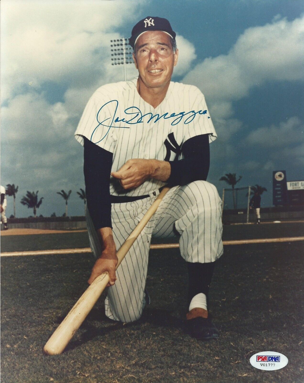 Joe DiMaggio Signed Yankees Baseball 8x10 Photo Poster painting PSA/DNA LOA Picture Autograph #5