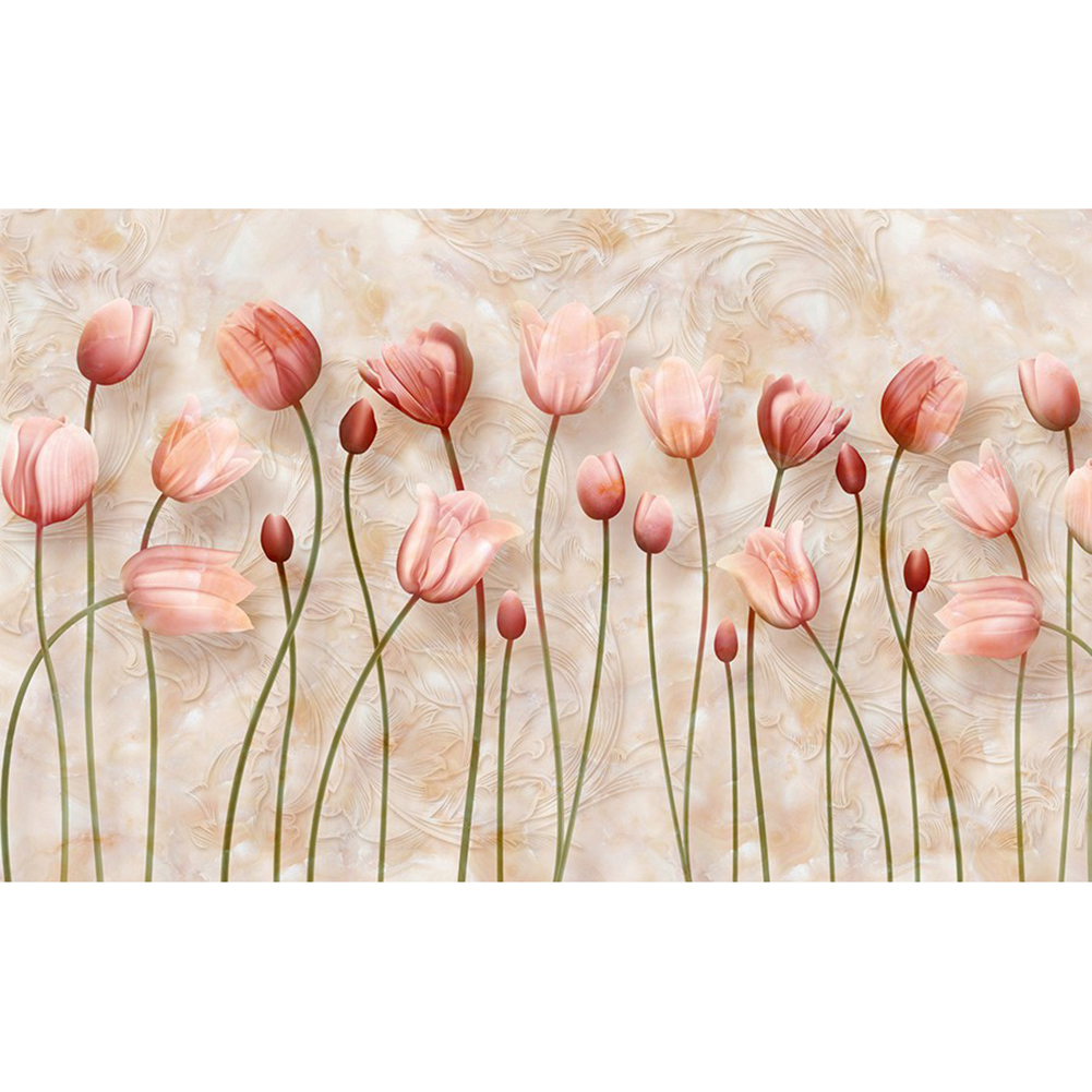 

Flowers - Round Drill Diamond Painting - 100*50CM (Big Size), 501 Original