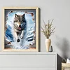 Wolf-11CT Stamped Cross Stitch 40*50cm/15.75*19.69in