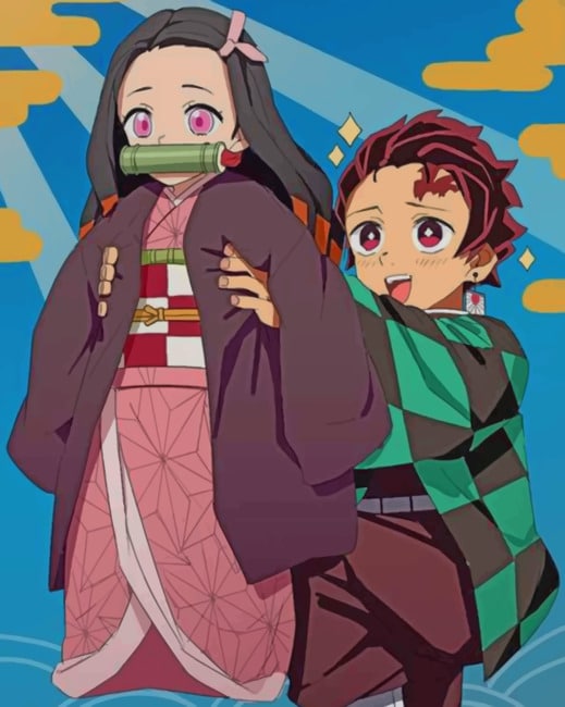 

Demon Slayer Japanese Anime – Paint By Numbers - 40*50CM, 501 Original